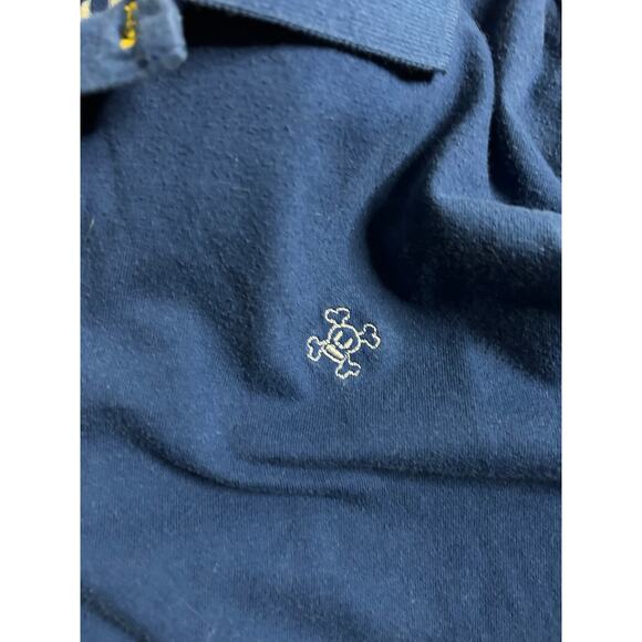 Paul Frank Scurvy Skull Monkey Polo Shirt Blue Men’s XL Y2K Retro Vintage Julius - Picture 2 of 6